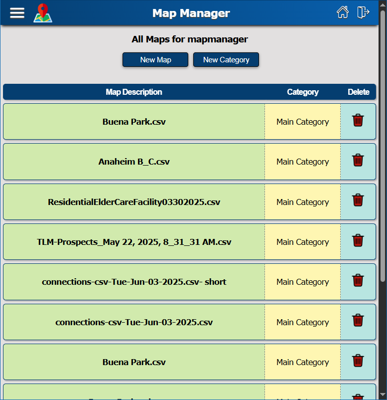 With MapManager subscriptions you can choose different plans for the number of files and records needed